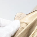 CELINE Shoulder Bag Leather Ivory Gold Auth 187413A-12