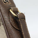 GUCCI GG Supreme Web Sherry Line Bag PVC Beige Gold 116 02 089 Auth 187415-9