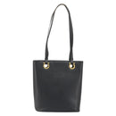 Salvatore Ferragamo Gancini Tote Bag Leather Black Gold Auth 187416-2