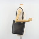 Salvatore Ferragamo Gancini Tote Bag Leather Black Gold Auth 187416-25