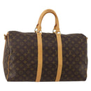 LOUIS VUITTON Monogram Keepall Bandouliere 45 Boston Bag M41418 LV Auth 187418A-1