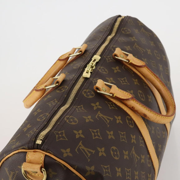 LOUIS VUITTON Monogram Keepall Bandouliere 45 Boston Bag M41418 LV Auth 187418A