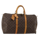 LOUIS VUITTON Monogram Keepall 50 Boston Bag M41426 LV Auth 187419A-1
