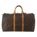 LOUIS VUITTON Monogram Keepall 50 Boston Bag M41426 LV Auth 187419A-2