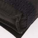 HERMES Fourre Tout Bassas PM Shoulder Bag Canvas Gray Silver Auth 187421A-15