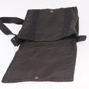 HERMES Fourre Tout Bassas PM Shoulder Bag Canvas Gray Silver Auth 187421A-10