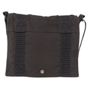 HERMES Fourre Tout Bassas PM Shoulder Bag Canvas Gray Silver Auth 187421A-13