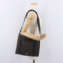 HERMES Fourre Tout Bassas PM Shoulder Bag Canvas Gray Silver Auth 187421A-23