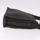 HERMES Fourre Tout Bassas PM Shoulder Bag Canvas Gray Silver Auth 187421A-3