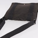 HERMES Fourre Tout Bassas PM Shoulder Bag Canvas Gray Silver Auth 187421A-6