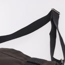 HERMES Fourre Tout Bassas PM Shoulder Bag Canvas Gray Silver Auth 187421A-8