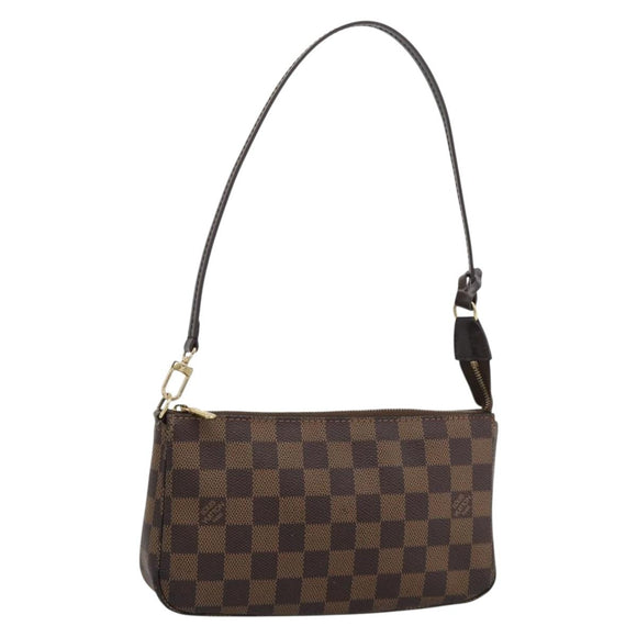 LOUIS VUITTON Damier Ebene Pochette Accessoires Pouch N41206 LV Auth 187423V
