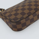 LOUIS VUITTON Damier Ebene Pochette Accessoires Pouch N41206 LV Auth 187423V-15
