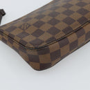 LOUIS VUITTON Damier Ebene Pochette Accessoires Pouch N41206 LV Auth 187423V-17