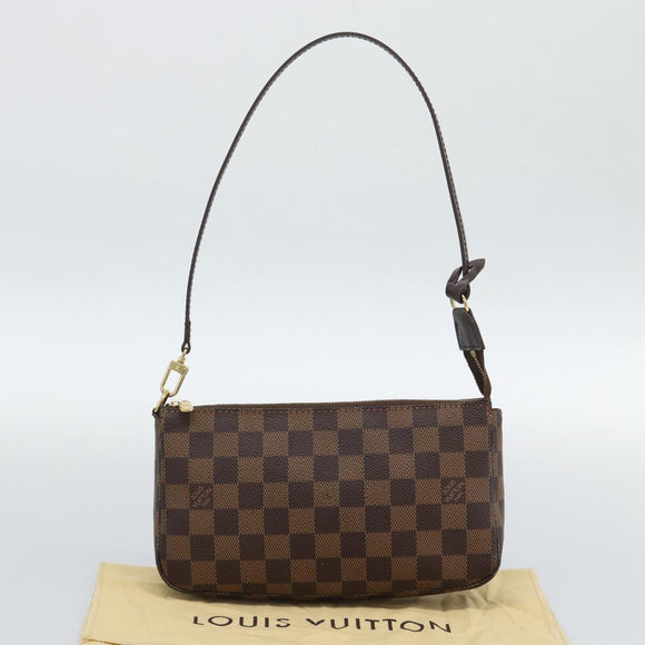 LOUIS VUITTON Damier Ebene Pochette Accessoires Pouch N41206 LV Auth 187423V
