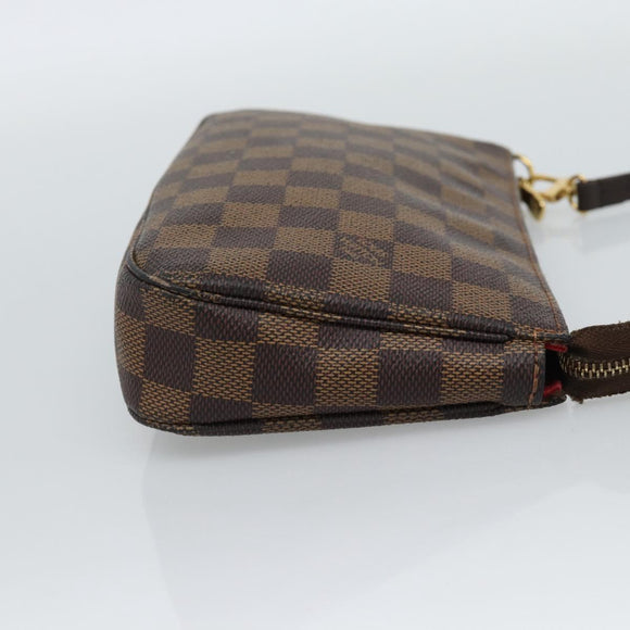LOUIS VUITTON Damier Ebene Pochette Accessoires Pouch N41206 LV Auth 187423V