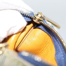 LOUIS VUITTON Monogram Denim Pochette Cles Coin Purse Blue M95343 Auth 187424A-12