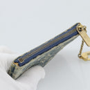 LOUIS VUITTON Monogram Denim Pochette Cles Coin Purse Blue M95343 Auth 187424A-5