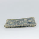 LOUIS VUITTON Monogram Denim Pochette Cles Coin Purse Blue M95343 Auth 187424A-7