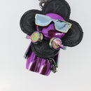 LOUIS VUITTON Monogram Eclipse Vivienne DJ Bag Charm M69479 LV Auth 187425SAM-4