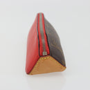 LOUIS VUITTON Monogram Trousse Elizabeth Pen Case Red GI0009 LV Auth 187428A-4