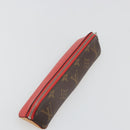 LOUIS VUITTON Monogram Trousse Elizabeth Pen Case Red GI0009 LV Auth 187428A-5