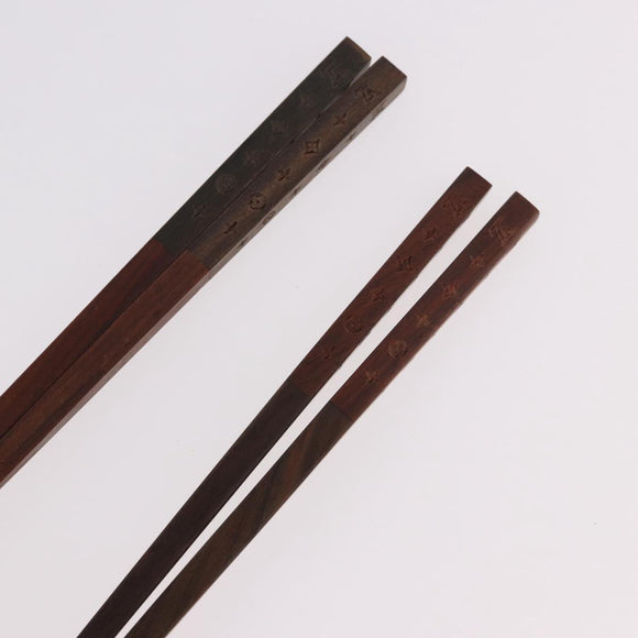 LOUIS VUITTON Monogram Baguette Chop Sticks Wood VIP Only M99171 LV Auth 187429V