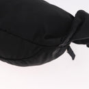 PRADA Waist bag Nylon Black Silver Auth 187430A-16