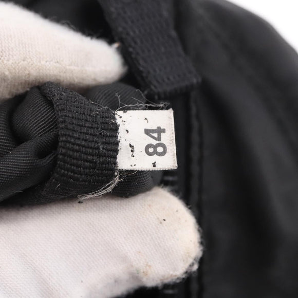 PRADA Waist bag Nylon Black Silver Auth 187430A