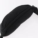 PRADA Waist bag Nylon Black Silver Auth 187430A-6