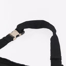 PRADA Waist bag Nylon Black Silver Auth 187430A-8