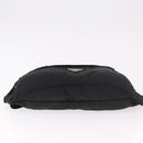 PRADA Waist bag Nylon Black Silver Auth 187430A-5