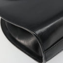BALLY Hand Bag Leather 2way Black Gold Auth 187434A-13