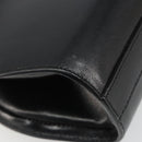 BALLY Hand Bag Leather 2way Black Gold Auth 187434A-15