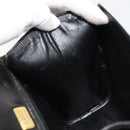 BALLY Hand Bag Leather 2way Black Gold Auth 187434A-21
