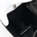 BALLY Hand Bag Leather 2way Black Gold Auth 187434A-22