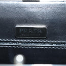 PRADA Chain Shoulder Bag Fur Black Silver Auth 187435SAM-22