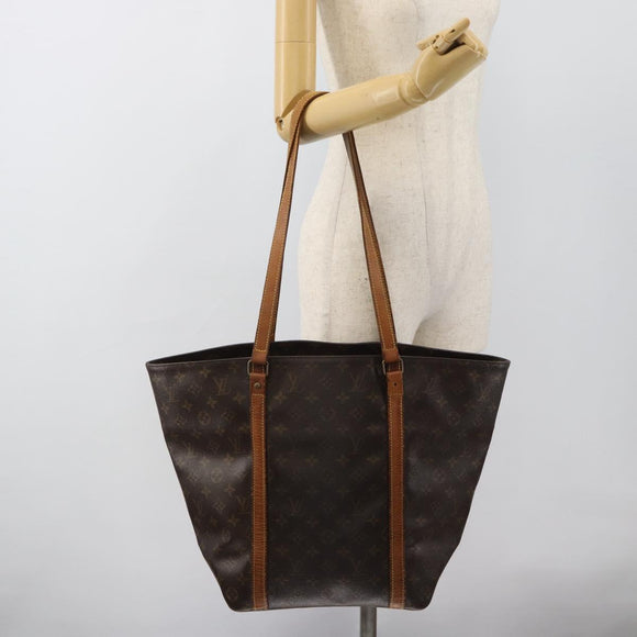 LOUIS VUITTON Monogram Sac Shopping Tote Bag M51108 LV Auth 187437