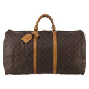LOUIS VUITTON Monogram Keepall 60 Boston Bag M41422 LV Auth 187438A-13