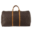 LOUIS VUITTON Monogram Keepall 60 Boston Bag M41422 LV Auth 187438A-2