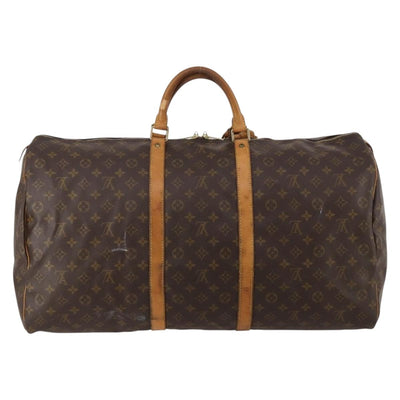 LOUIS VUITTON Monogram Keepall 60 Boston Bag M41422 LV Auth 187438A - 0