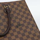 LOUIS VUITTON Damier Ebene Sac Plat Hand Bag N51140 LV Auth 187439-9