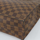 LOUIS VUITTON Damier Ebene Sac Plat Hand Bag N51140 LV Auth 187439-15