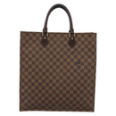 LOUIS VUITTON Damier Ebene Sac Plat Hand Bag N51140 LV Auth 187439-13