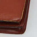 LOUIS VUITTON Epi Angian Clutch Bag Brown M52113 LV Auth 187442-16