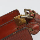 LOUIS VUITTON Epi Angian Clutch Bag Brown M52113 LV Auth 187442-8