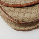 CELINE Macadam Canvas Shoulder Bag PVC Beige Gold Auth 187444A-15