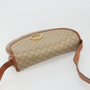 CELINE Macadam Canvas Shoulder Bag PVC Beige Gold Auth 187444A-6