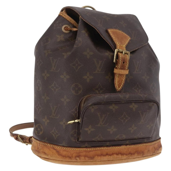 LOUIS VUITTON Monogram Montsouris MM Backpack M51136 LV Auth 187446