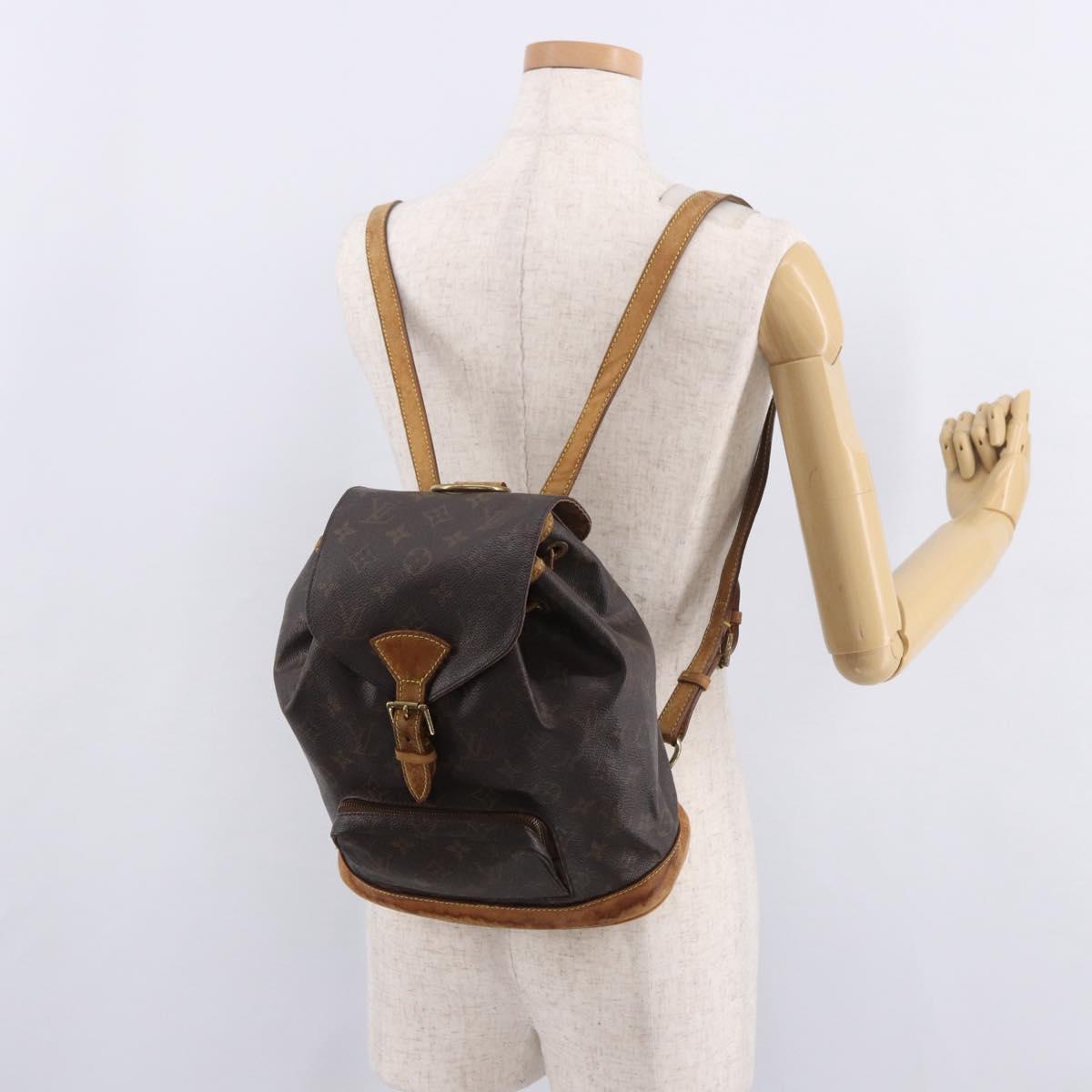 2 12 auth louis vuitton monogram montsouris mm backpack M51136 LV 187446 Purse/Handbag How to Choose the Style:Unicorn At the heart of